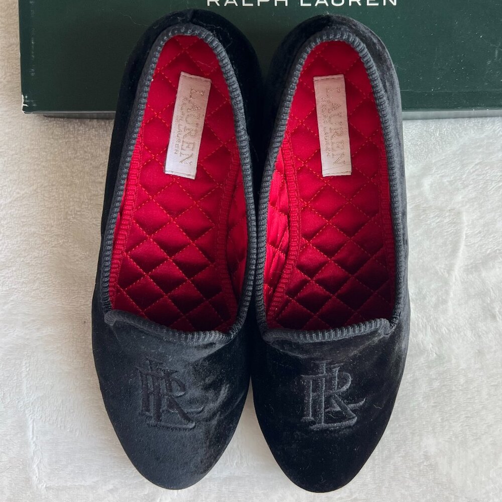 Womens Ralph Lauren New Black Suede Dress Shoes (7.5/38.5)
